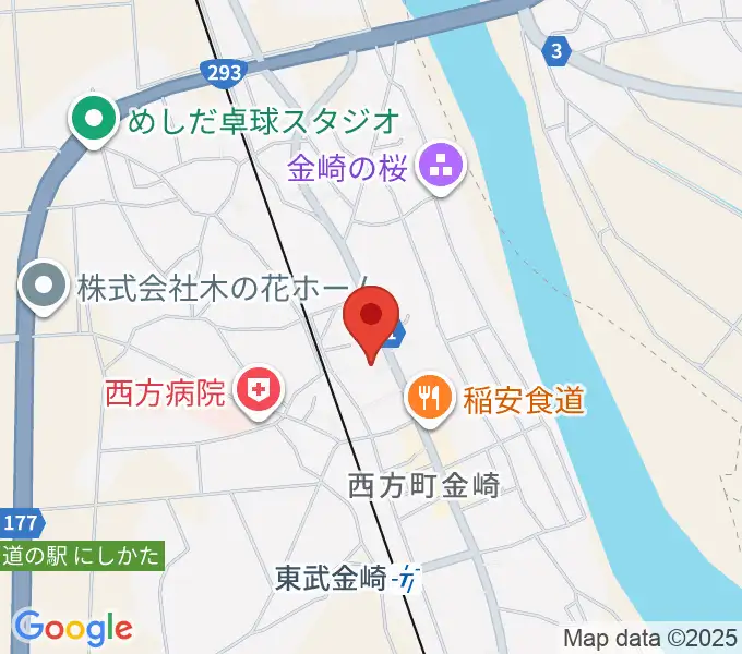 西方音楽館の地図
