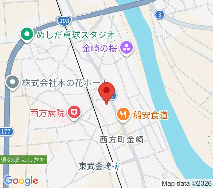 西方音楽館の地図