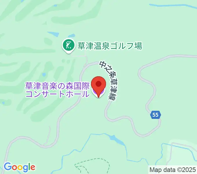 草津音楽の森国際コンサートホールの地図