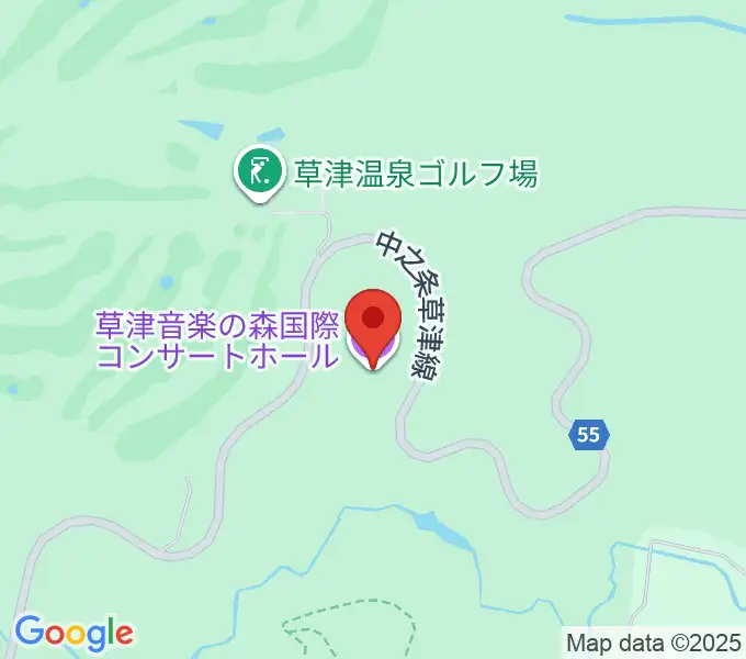 草津音楽の森国際コンサートホールの地図