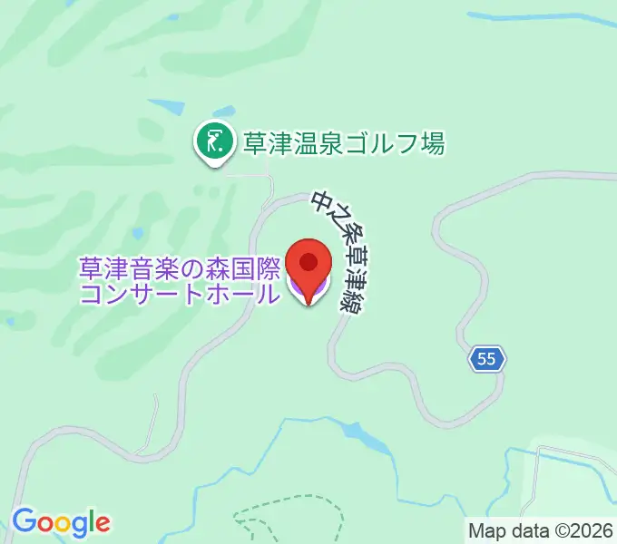 草津音楽の森国際コンサートホールの地図