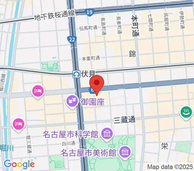 ドルチェ楽器 名古屋店の地図