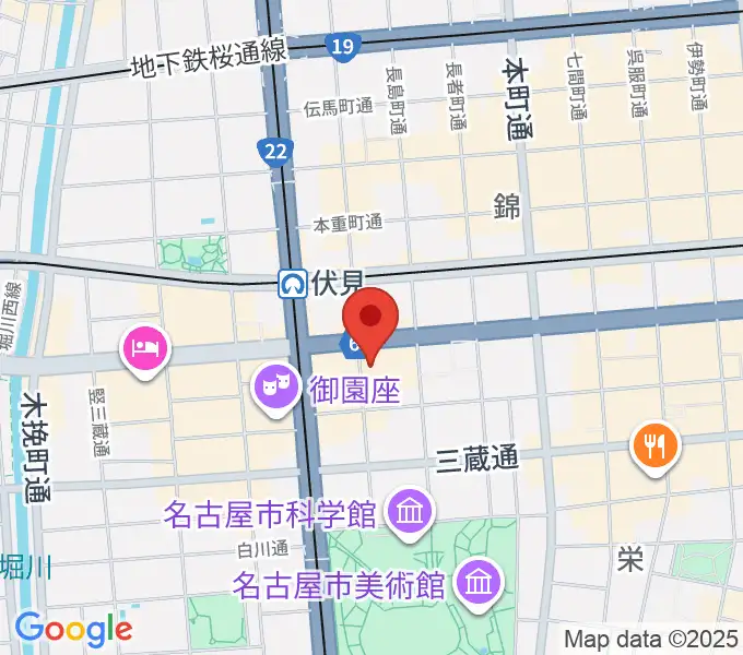 ドルチェ楽器 名古屋店の地図