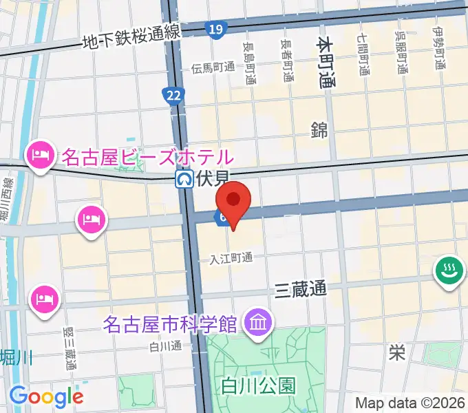 ドルチェ楽器 名古屋店の地図