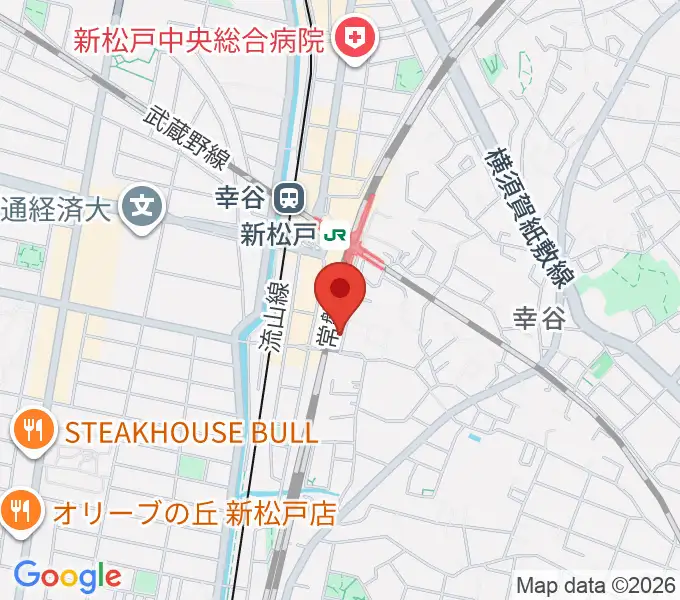 ラピス音楽教室の地図