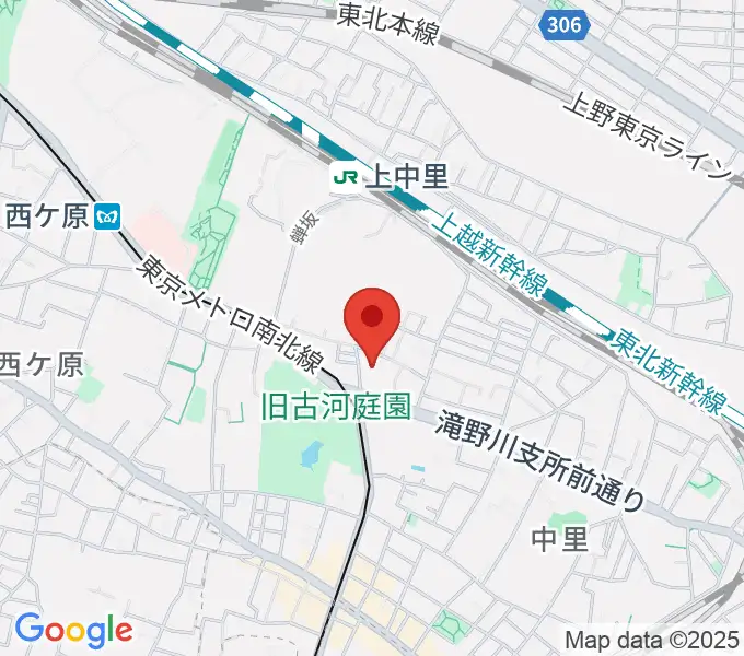 滝野川会館の地図