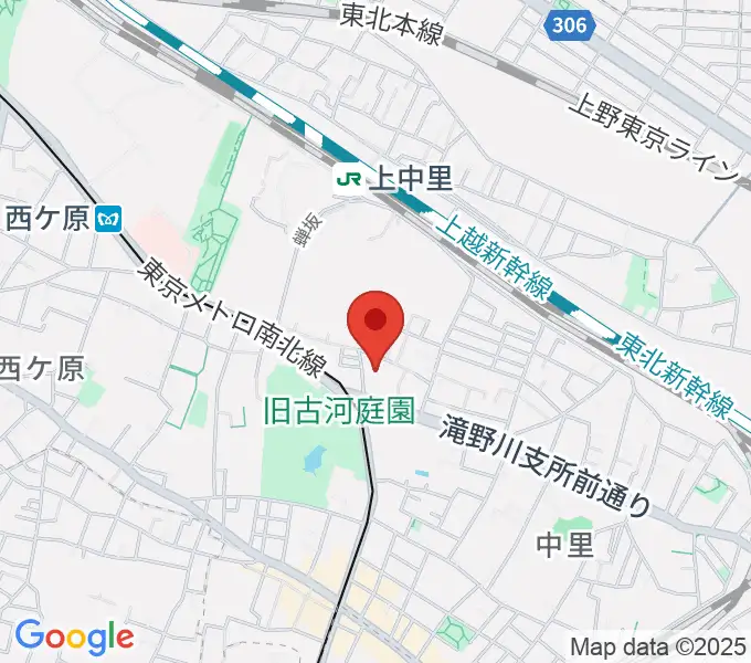 滝野川会館の地図