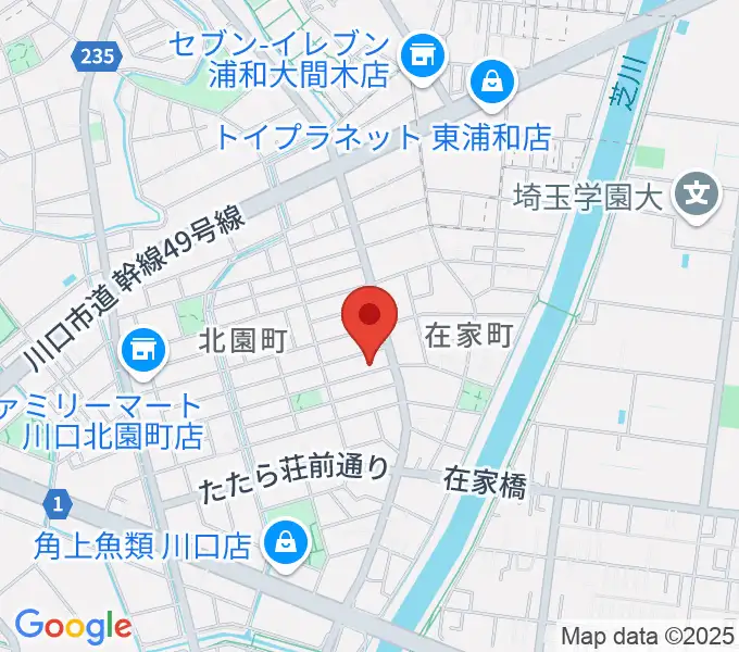 マスカット音楽教室の地図