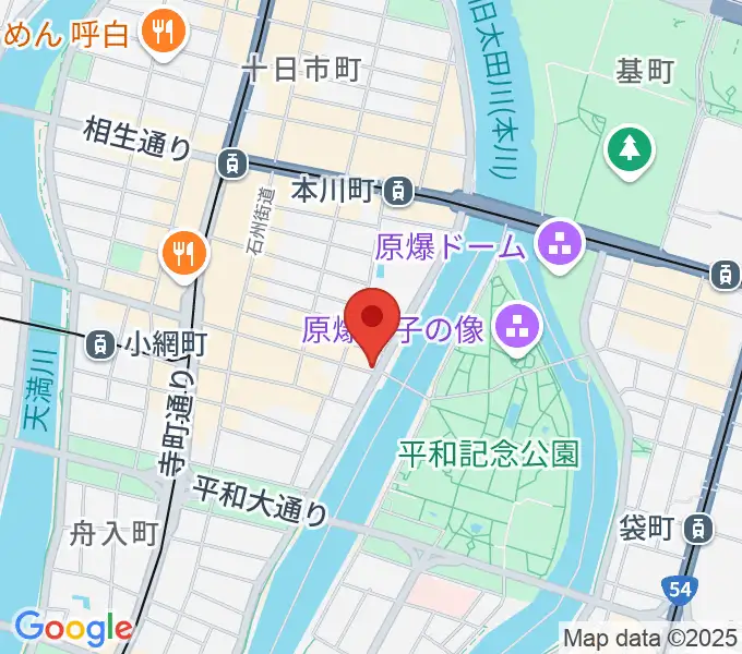 Guitar Topの地図