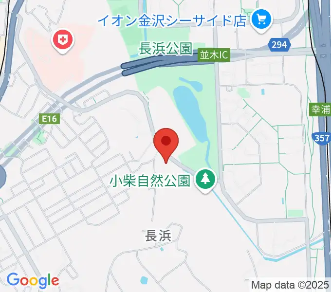 横浜市長浜ホールの地図