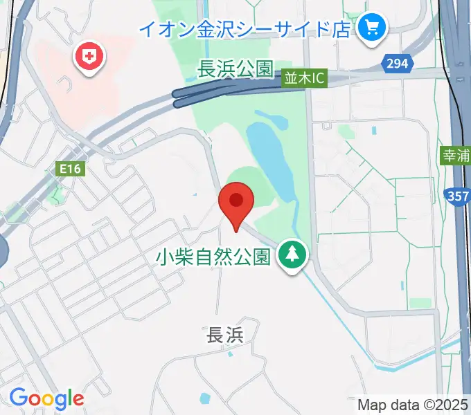 横浜市長浜ホールの地図
