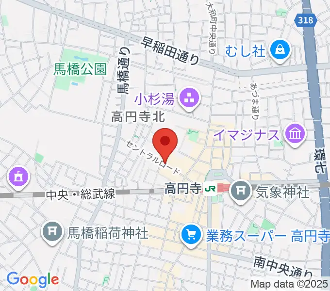 高円寺ShowBoatの地図