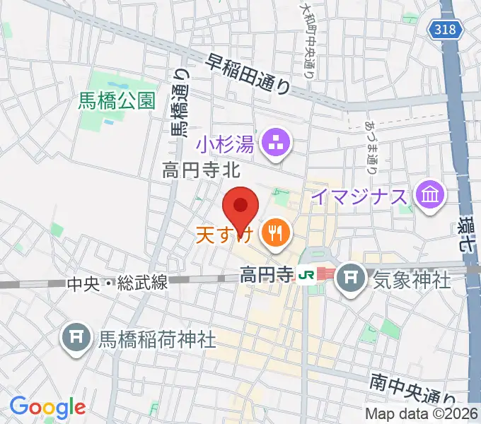 高円寺ShowBoatの地図