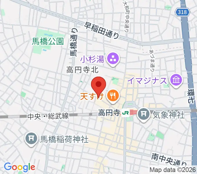 高円寺ShowBoatの地図