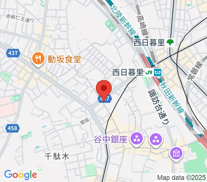 やなか音楽ホールの地図