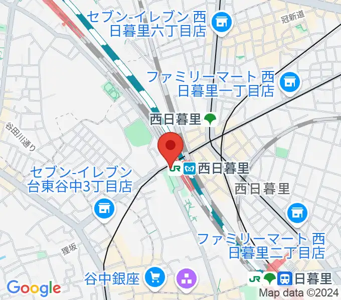 ハート音楽院東京 西日暮里教室の地図