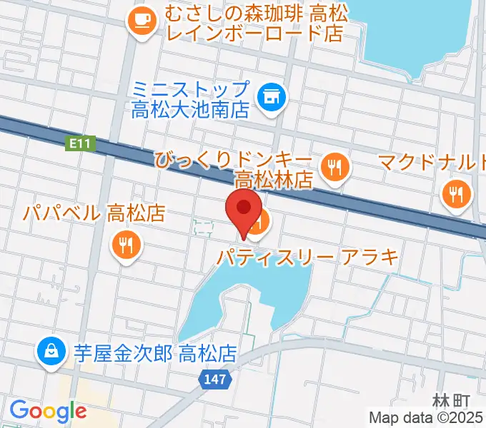 KUSAKA音楽教室の地図