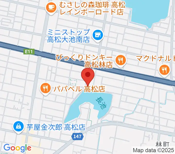 KUSAKA音楽教室の地図