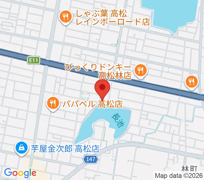 KUSAKA音楽教室の地図