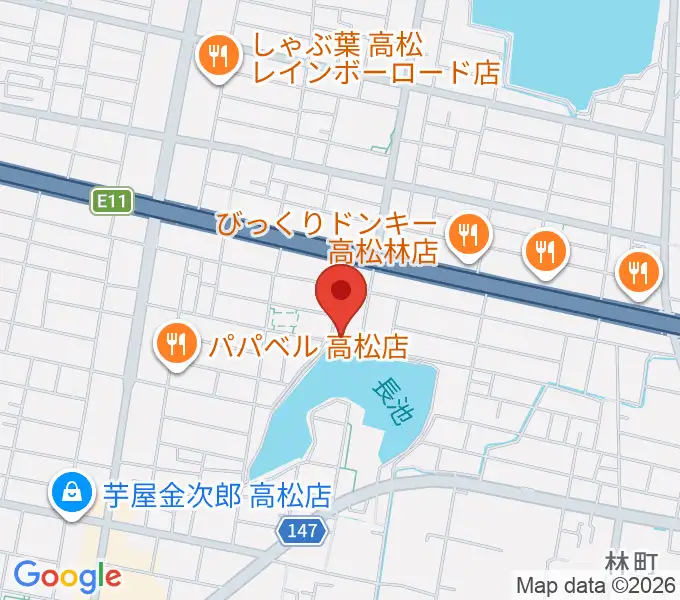KUSAKA音楽教室の地図