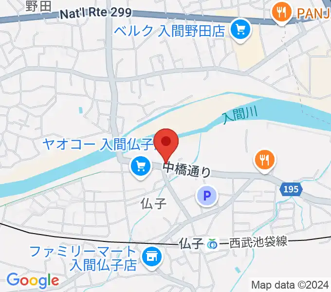 入間市文化創造アトリエ アミーゴの地図