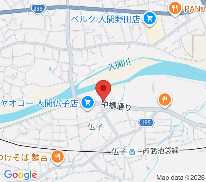 入間市文化創造アトリエ アミーゴの地図