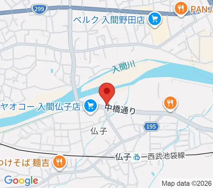 入間市文化創造アトリエ アミーゴの地図
