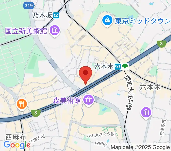 六本木シンフォニーサロンの地図