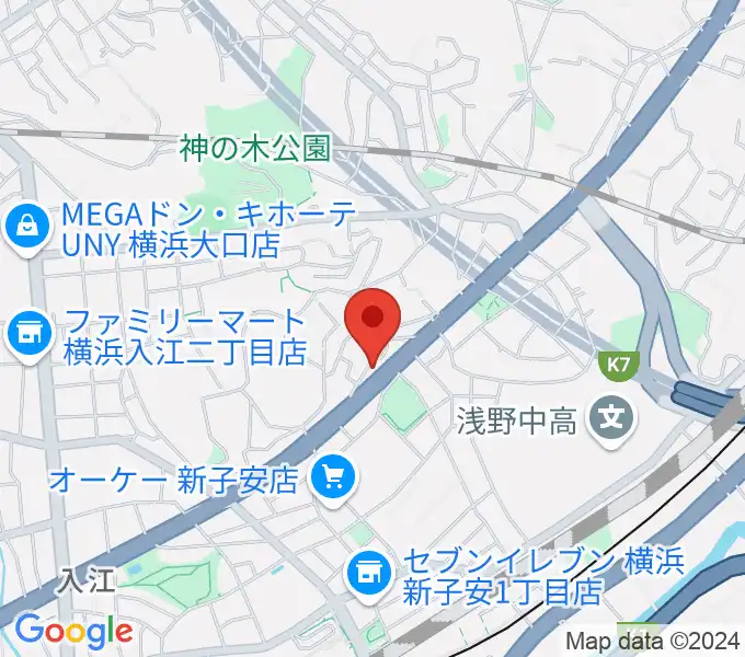 日本ピアノギャラリー横浜店 D-Studioの地図