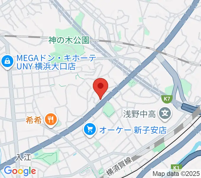 日本ピアノギャラリー横浜店 D-Studioの地図