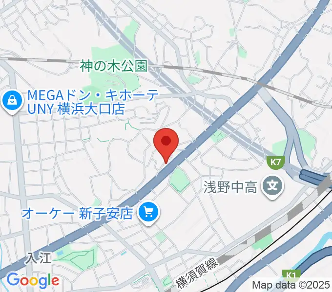 日本ピアノギャラリー横浜店 D-Studioの地図