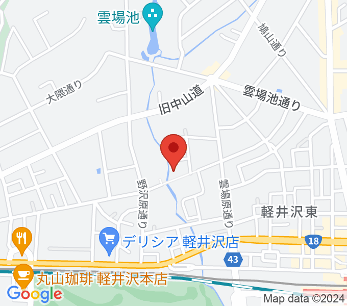 軽井沢ヴィラ・セシリア音楽堂の場所