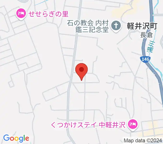 軽井沢コルネ音楽堂の地図