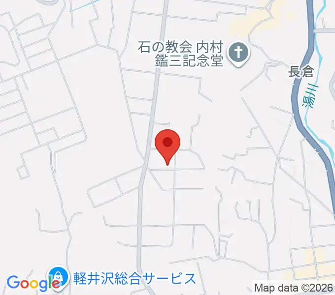 軽井沢コルネ音楽堂の地図