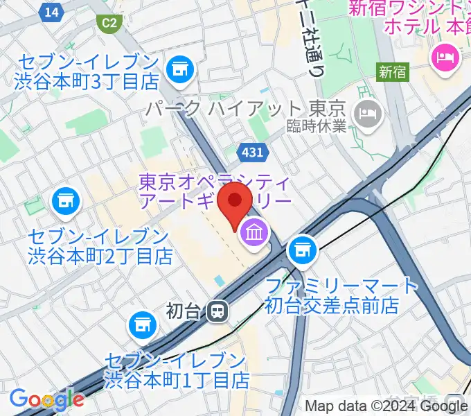 NTT ICCの地図