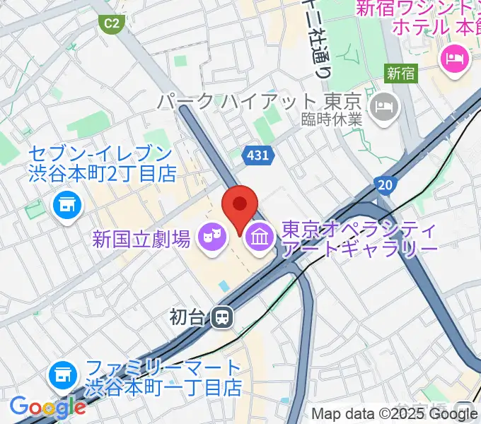 NTT ICCの地図