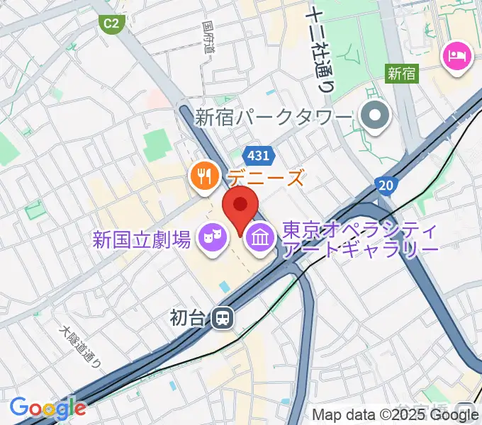 NTT ICCの地図