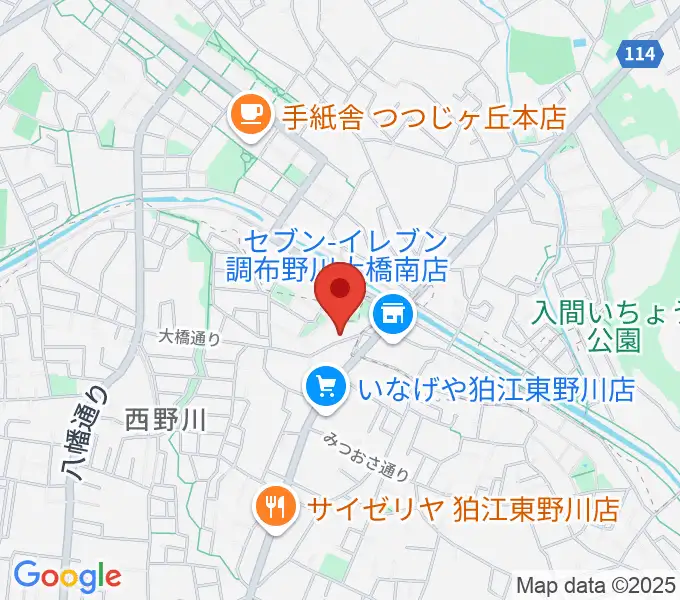 山石屋洋琴工房の地図