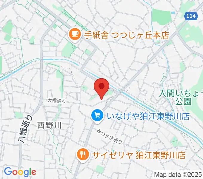 山石屋洋琴工房の地図