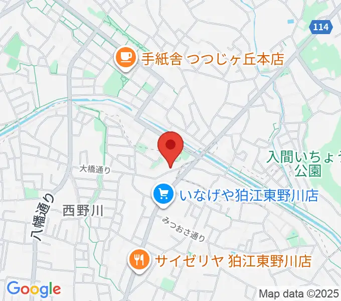 山石屋洋琴工房の地図