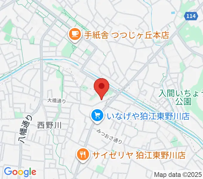 山石屋洋琴工房の地図