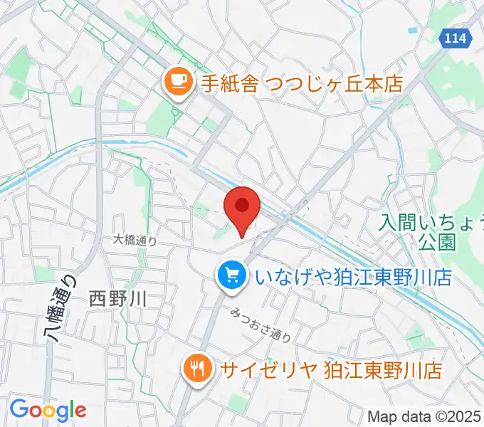 山石屋洋琴工房の地図