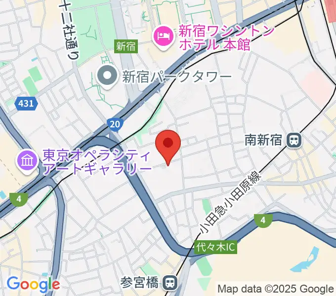 代々木の森 リブロホールの地図