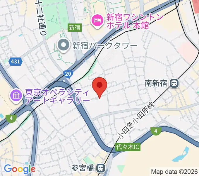 代々木の森 リブロホールの地図