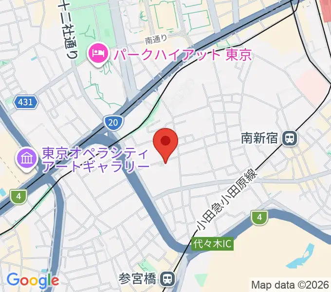 代々木の森 リブロホールの地図