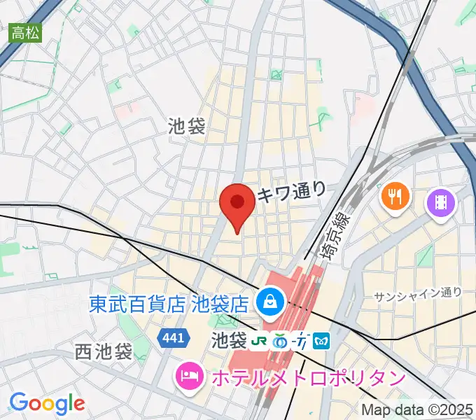 池袋ホットペッパーの地図