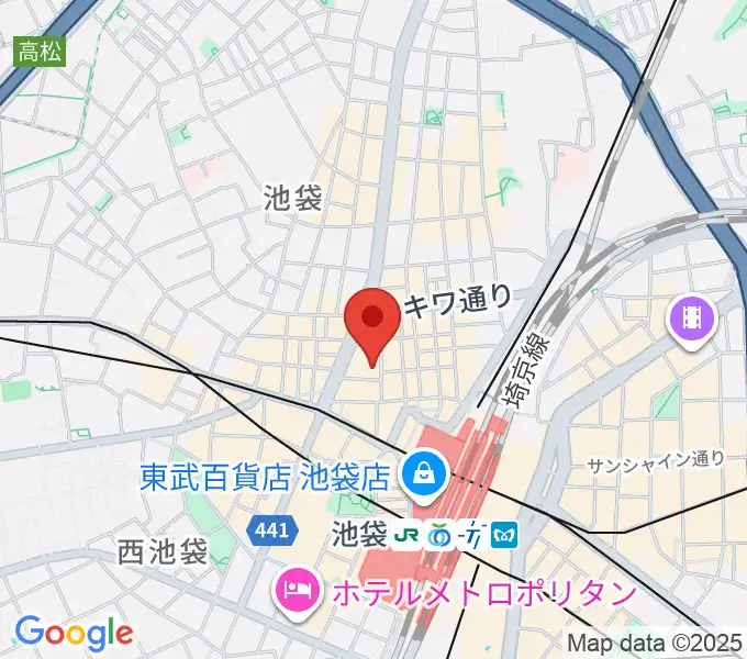 池袋ホットペッパーの地図