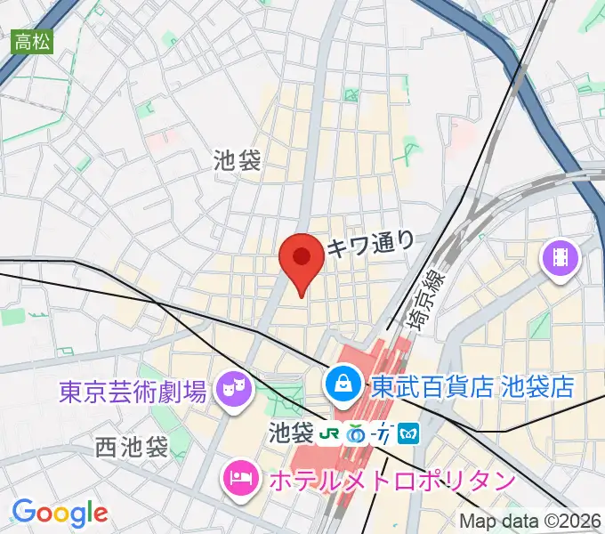 池袋ホットペッパーの地図