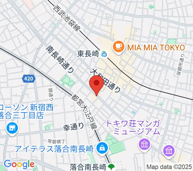 一音会 ひびきホールの地図