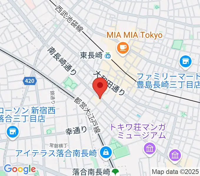 一音会 ひびきホールの地図